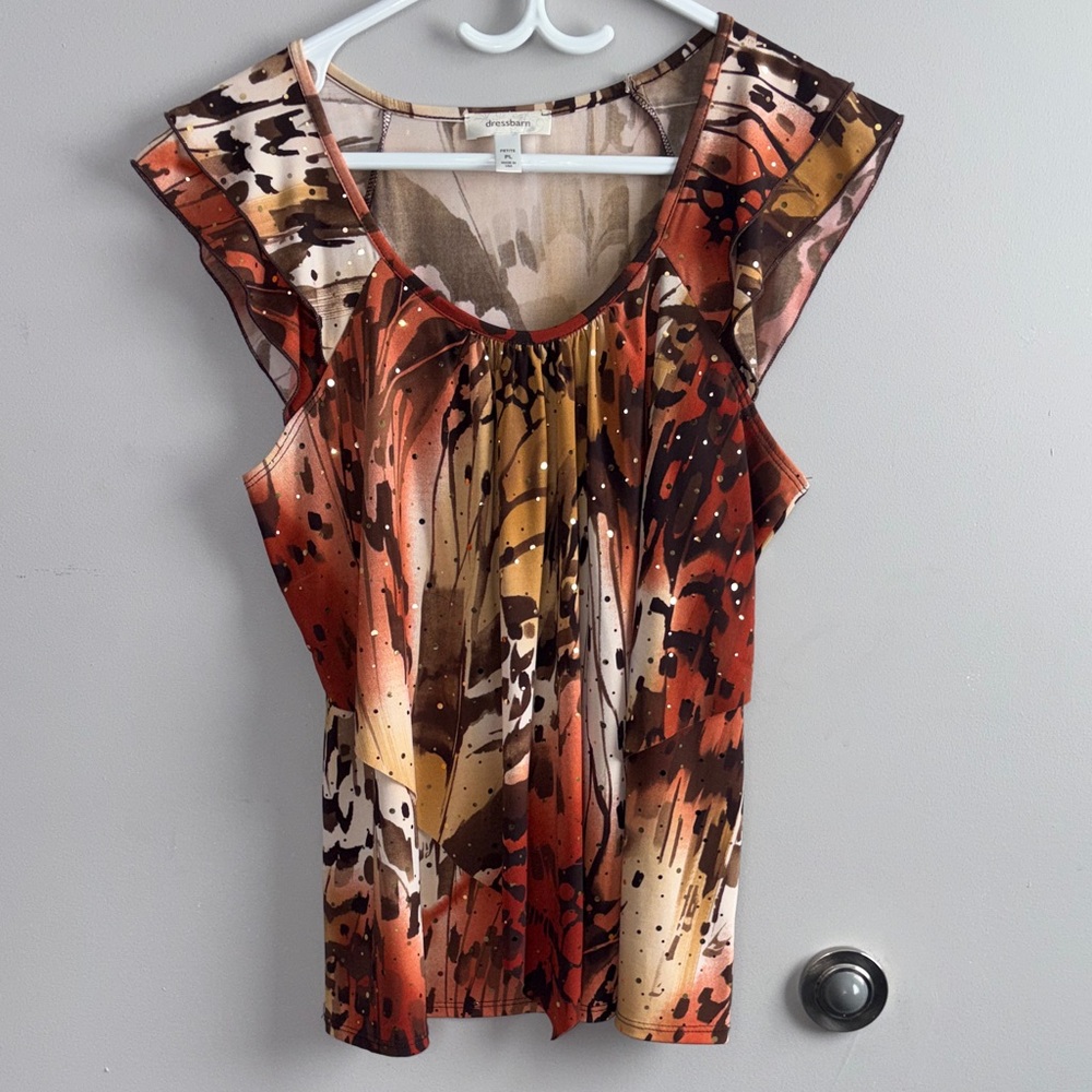 Dressbarn Women's Abstract Multicolor Blouse